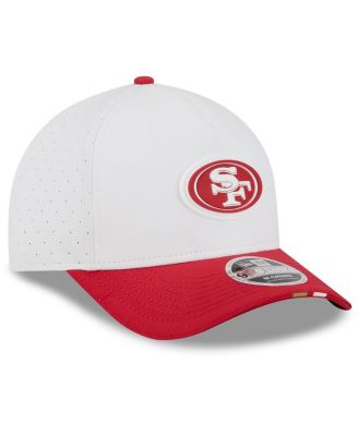 Men's White/Scarlet San Francisco 49ers 2025 NFL Training Camp A-Frame 9FORTY Adjustable Hat