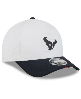Men's White/Navy Houston Texans 2025 NFL Training Camp A-Frame 9FORTY Adjustable Hat