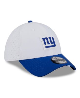 Men's White/Royal New York Giants 2025 NFL Training Camp 39THIRTY Flex Hat