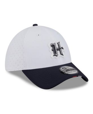 Men's White/Navy Houston Texans 2025 NFL Training Camp 39THIRTY Flex Hat