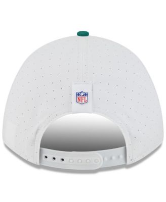Big Boys and Girls White/Green New York Jets 2025 NFL Training Camp A-Frame 9FORTY Adjustable Hat