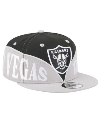 New Era - Men's Black/Gray Las Vegas Raiders Split 9FIFTY Snapback Hat