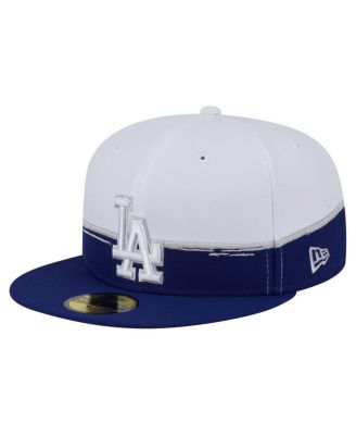 New Era - Men's Royal/White Los Angeles Dodgers Paint Stroke 59FIFTY&nbsp;Fitted Hat