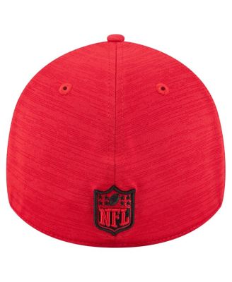 Men's Red Kansas City Chiefs Stripes 39THIRTY Flex Hat