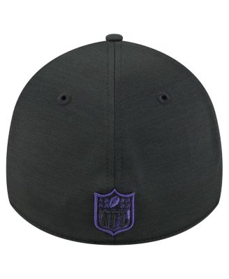 Men's Black Baltimore Ravens Stripes 39THIRTY Flex Hat