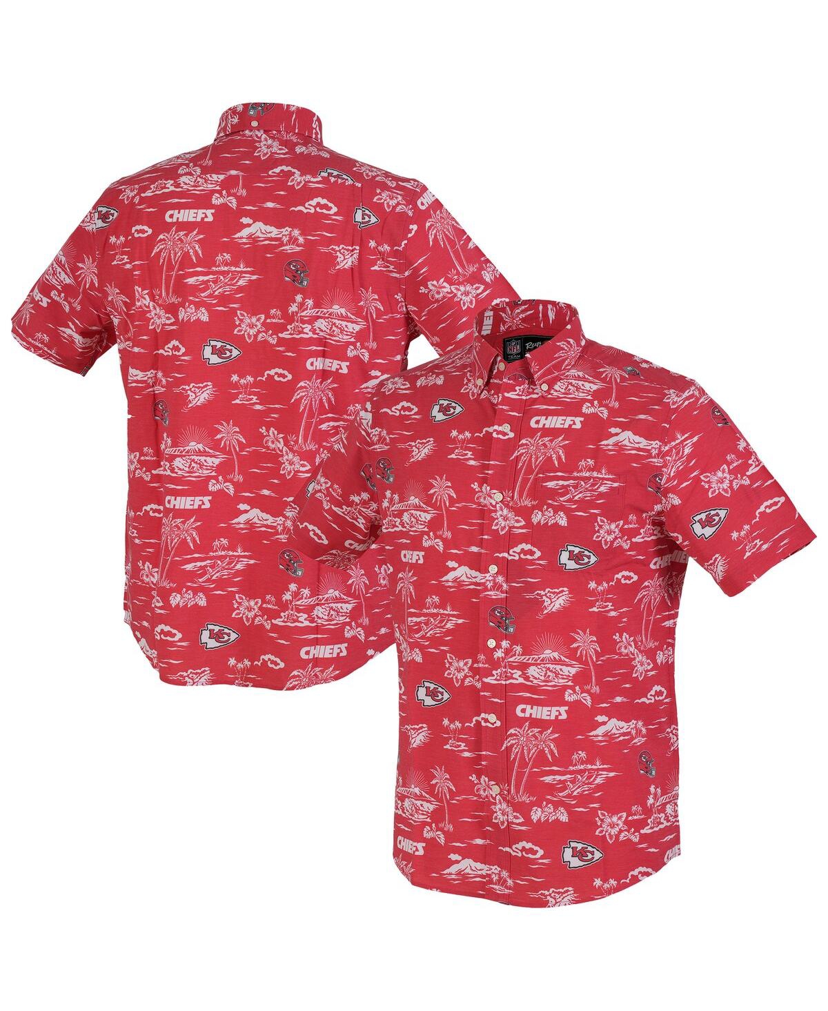 Men's Red Kansas City Chiefs Kekai Performance Button-Down Shirt - Red