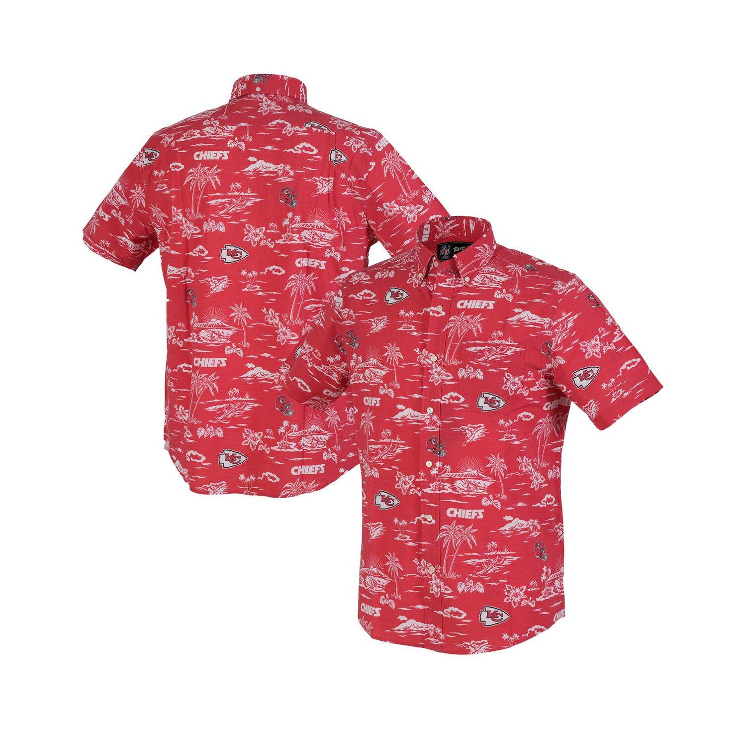 Men's Red Kansas City Chiefs Kekai Performance Button-Down Shirt