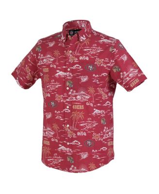 Men's Scarlet San Francisco 49ers Kekai Performance Button-Down Shirt