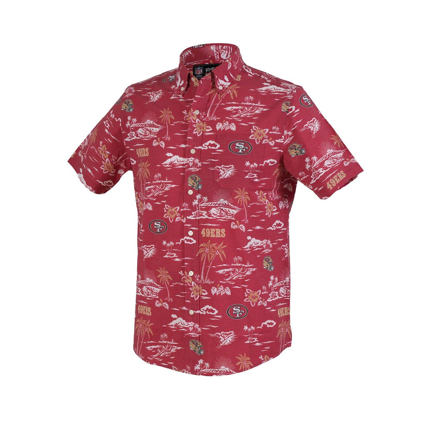 Men's Scarlet San Francisco 49ers Kekai Performance Button-Down Shirt