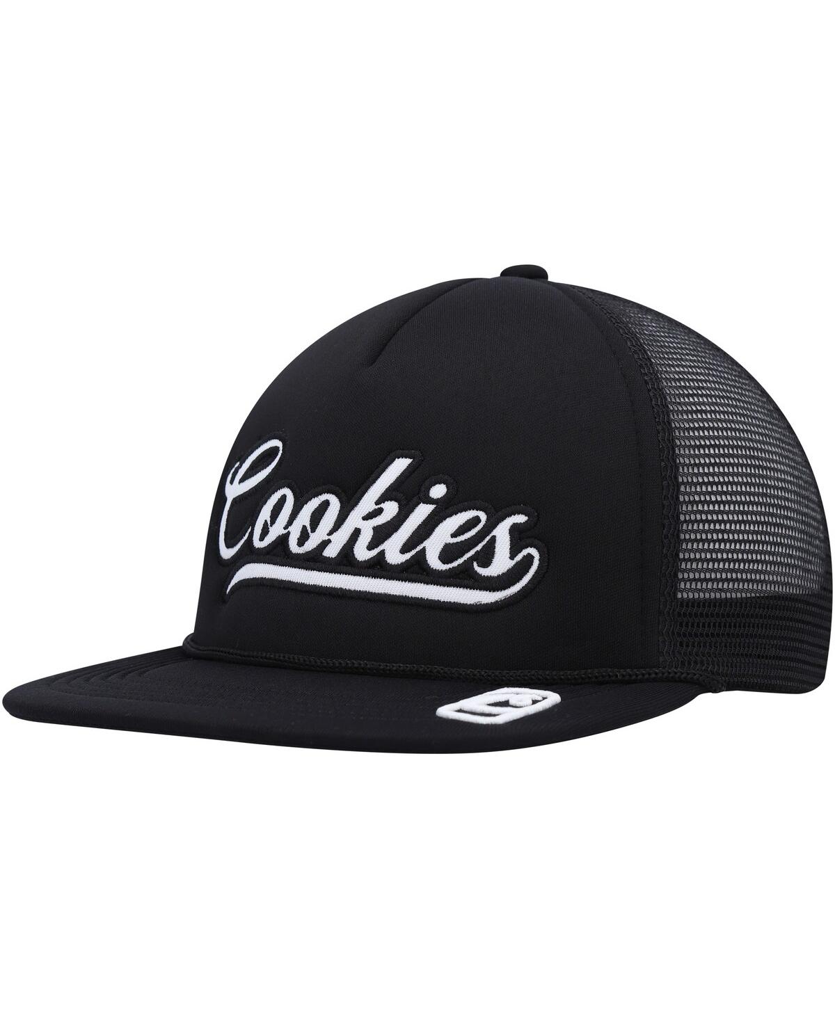 Men's Black Pack Talk Foam Trucker Snapback Hat - Black