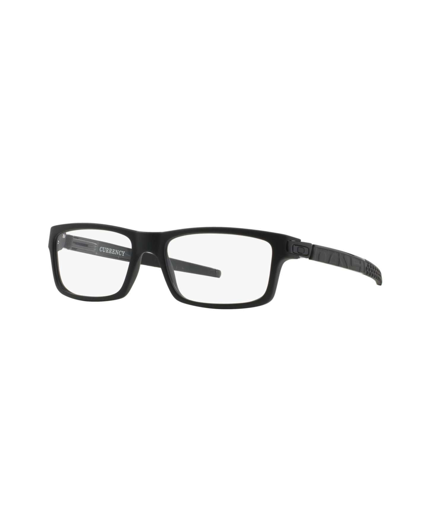 Мужские очки Oakley Man Rectangle Plastic OX8026 Currencyâ„¢ Eyeglasses, цвет: Атласный чёрный — фото 1