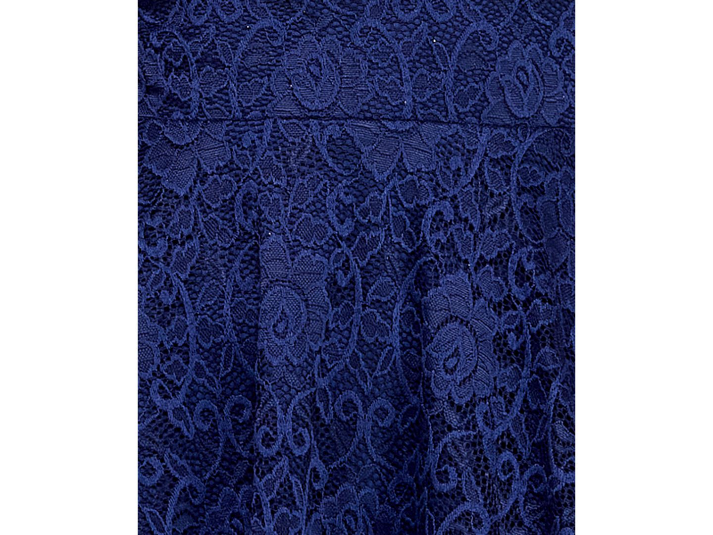 Женское платье City Studios Juniors' Lace Fit & Flare, цвет: Тёмно-синий — фото 5