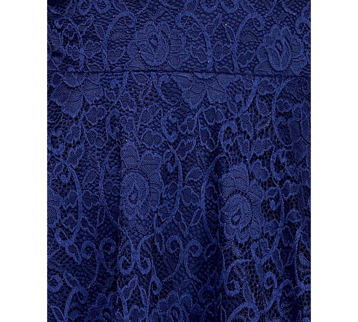 City Studios Juniors' Lace Fit & Flare Dress In Blue