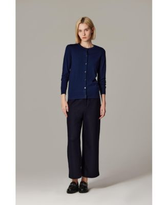 Women's 100% Merino Wool Light Weight Cardigan | Ultra Soft Fine-gauge Sweaters Machine Washable