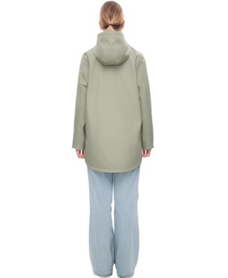 Women's Waterproof Rain Coat Rubberized Jacket