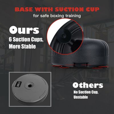 Adjustable Freestanding Punching Bag with Boxing Gloves