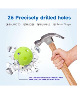 12-Pack Plastic Practice Baseballs, Training Baseballs for All Skill Levels. (Several Colors Available)