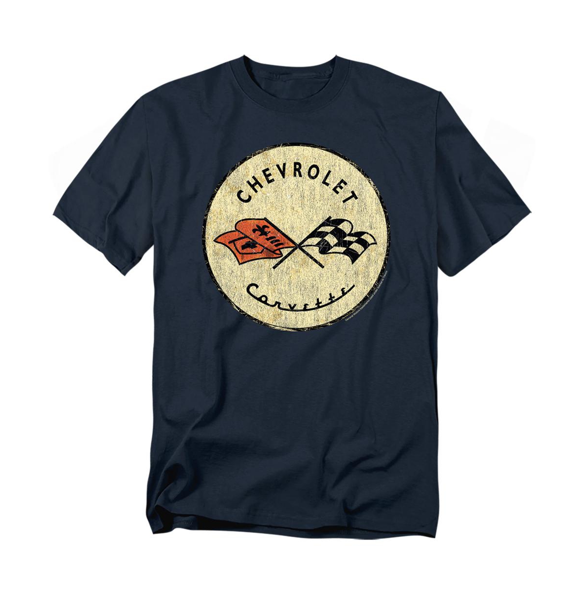 Big & Tall Chevrolet Old Vette T-Shirt Navy - Navy