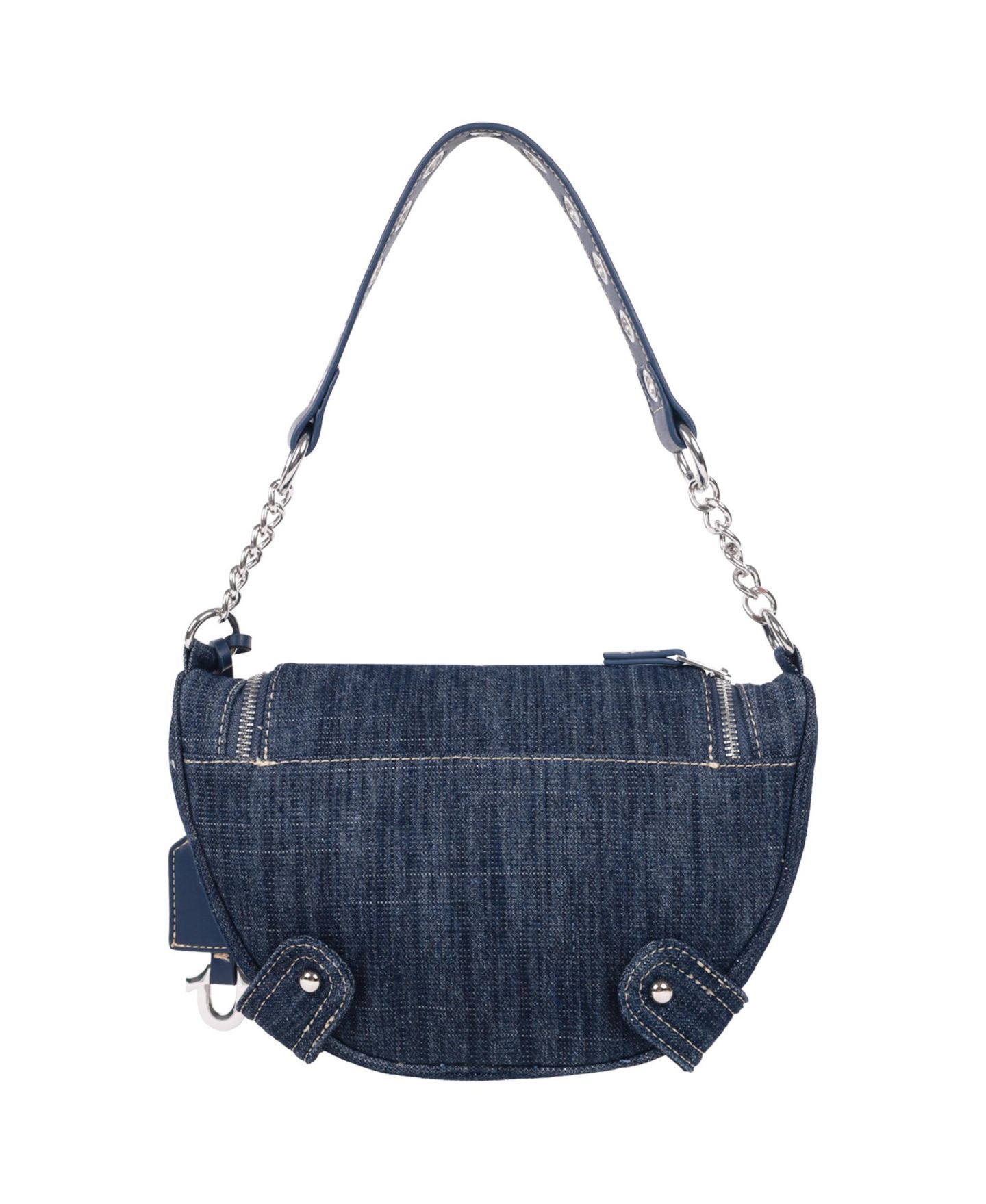 Женская сумка True Religion Chain Handle Denim Hobo, цвет: Синий — фото 2