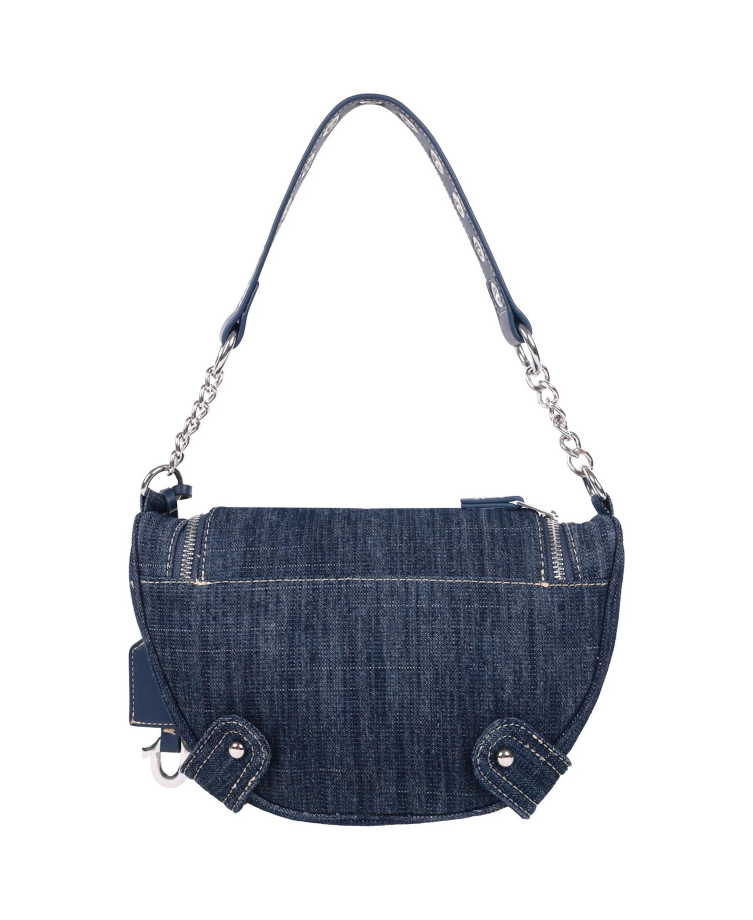 Chain Handle Denim Hobo