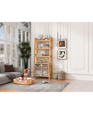 Dog Crate Ladder Bookcase