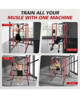 Power Cage with Cable Crossover & Attachments