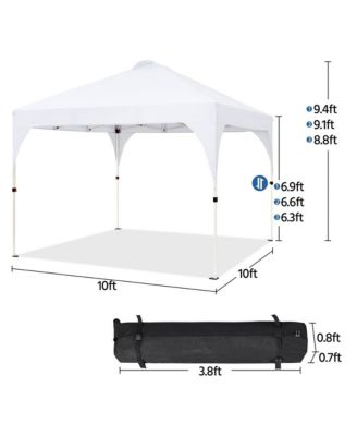 Taheetech Portable 10x10 FT Pop Up Canopy Tent UPF 50