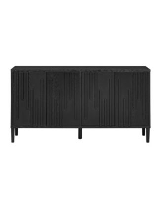 59.8" 4-Door Sideboard - Farmhouse Buffet/TV Stand