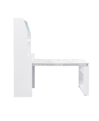 Compact Buffet Hutch Foldable Table Storage