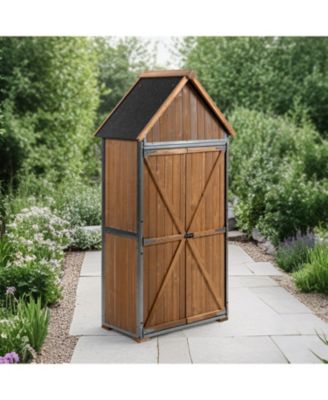 Outdoor Storage Cabinet - Brown