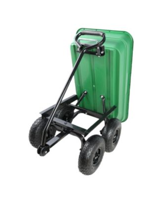 Folding Garden Dump Cart with 300 lb Capacity
