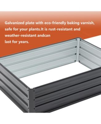 Metal Raised Garden Bed 4x3x1 ft