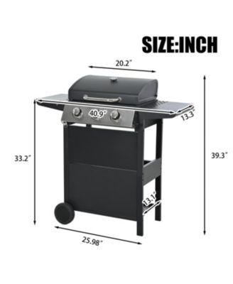Propane Gas Grill 3 Burner Stainless Steel BBQ