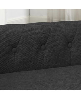 Elegant Elevated Dog Sofa Bed - Black