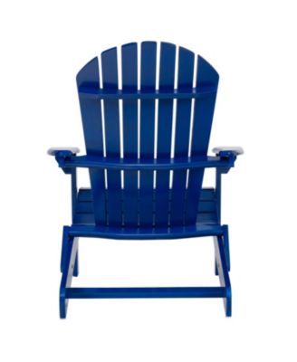 Acacia Wood Folding Adirondack Chair - Rustic Design