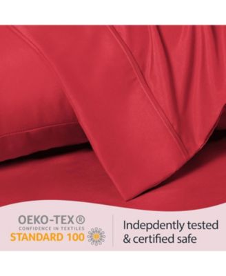 Queen 2PC Ultra Soft Silky Solid Performance Pillowcase Set