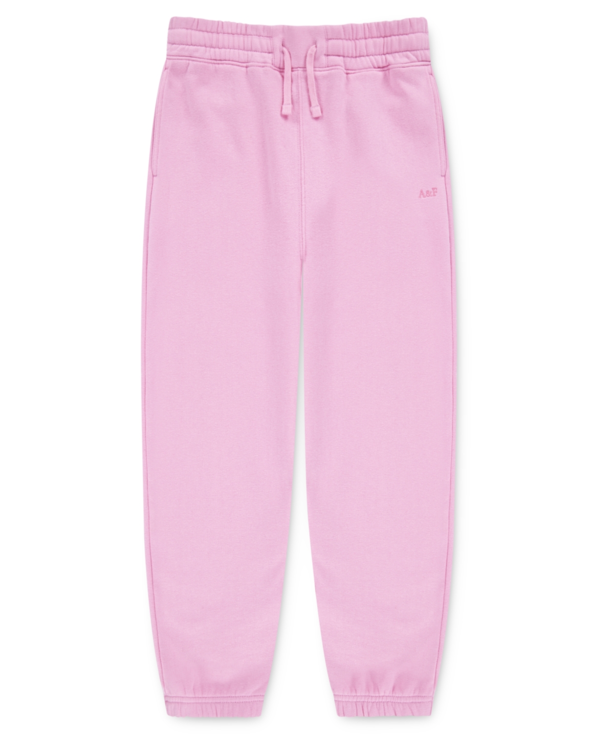 Abercrombie Girls Essential Fleece Joggers In Pink