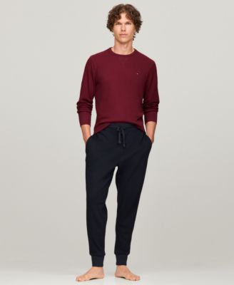 Men's Waffle-Knit Long-Sleeve Crewneck Thermal Top