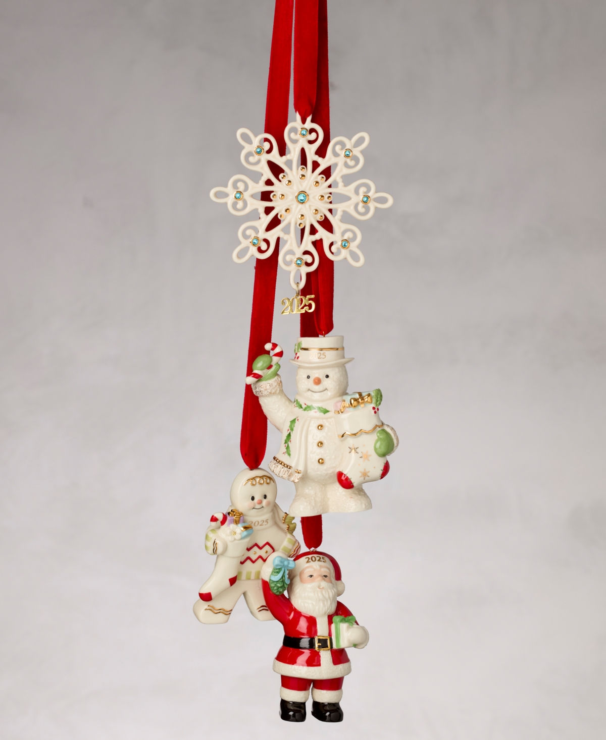 Lenox 2025 Gingerbread With Stocking Ornament In Multi