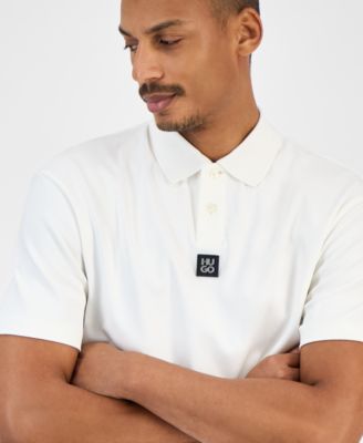 Men's Metal Stacked HUGO Logo Polo Shirt