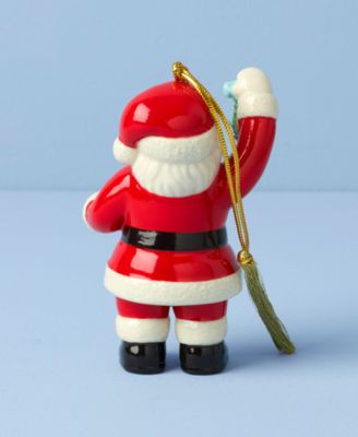 2025 Santa with Mistletoe Ornament