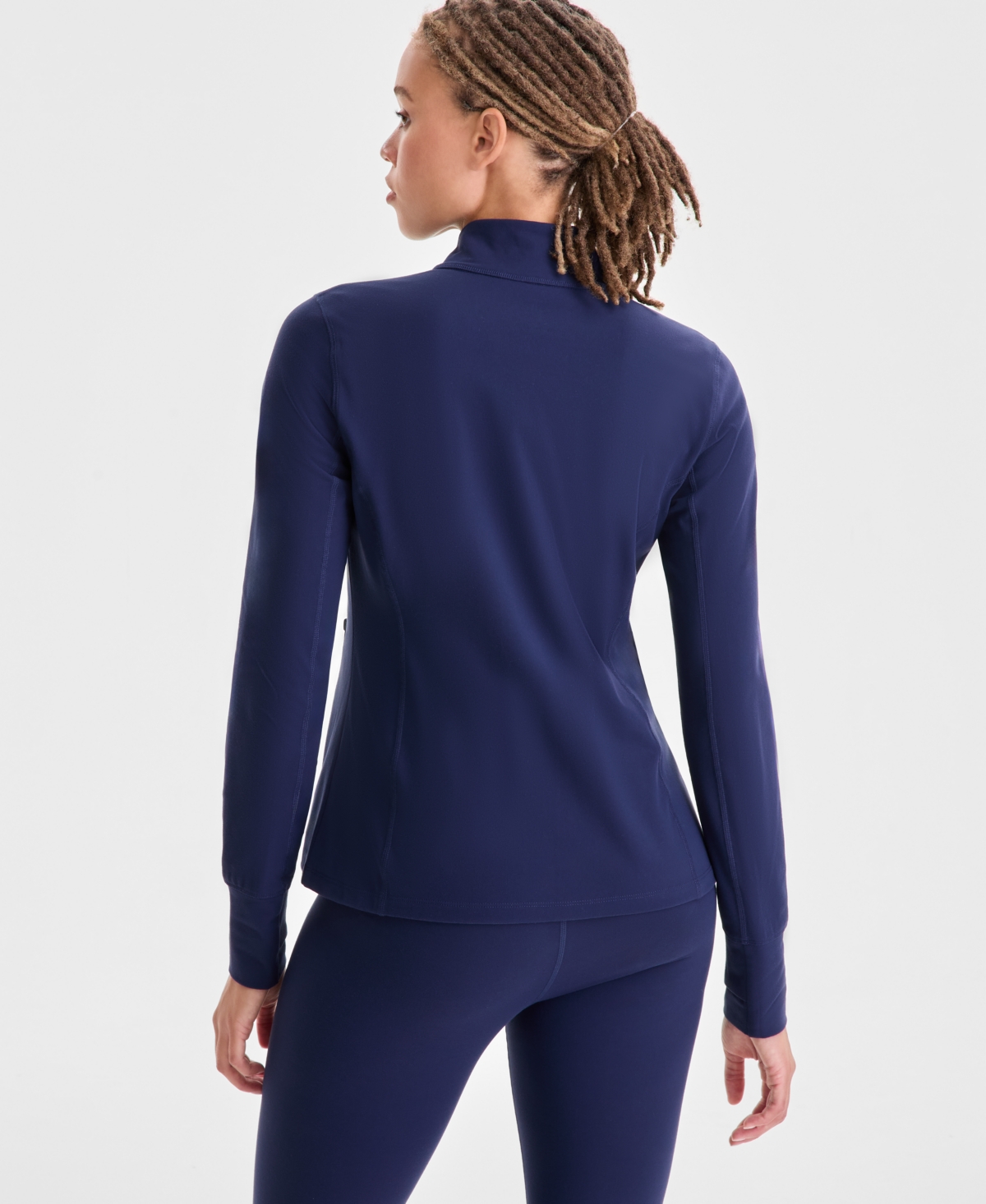 Id Ideology Women's Studio Full-zip Jacket, Exclusively At Macy's In Blue