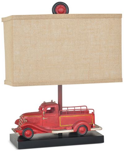 Crestview Antique Fire Truck Table Lamp