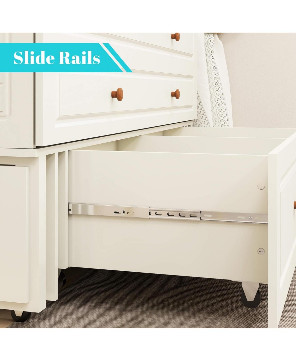 livelylodge Murphy Bed Cabinet, Queen Murphy Bed with Usb and Charging Ports, with Drawer Includes Storage Cabinet, Queen Suit for Guest Room, White C