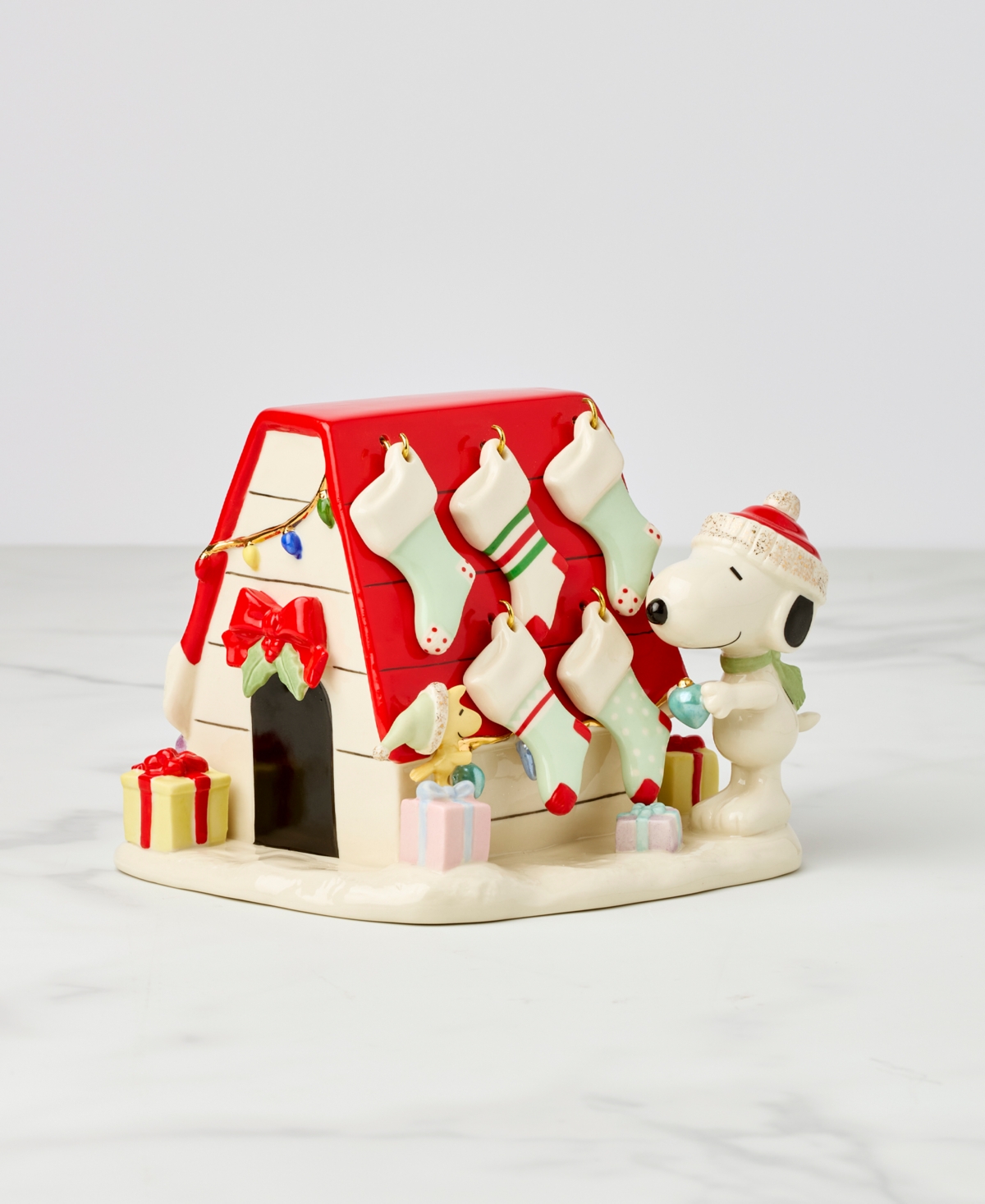 Lenox Snoopy's Christmas Decor For You Figurine In Multi