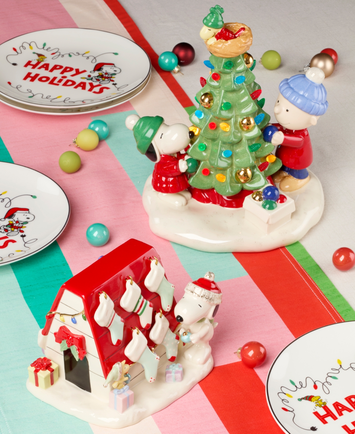 Lenox Snoopy's Christmas Decor For You Figurine In Multi