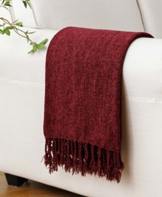Fringe Tassels Chenille Throw, 50" x 60"