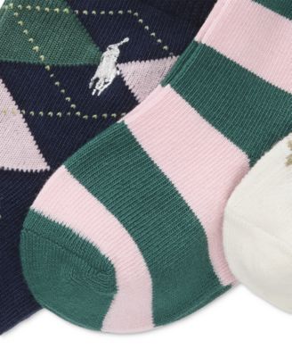 Baby Girls 3-Pk. Preppy Socks