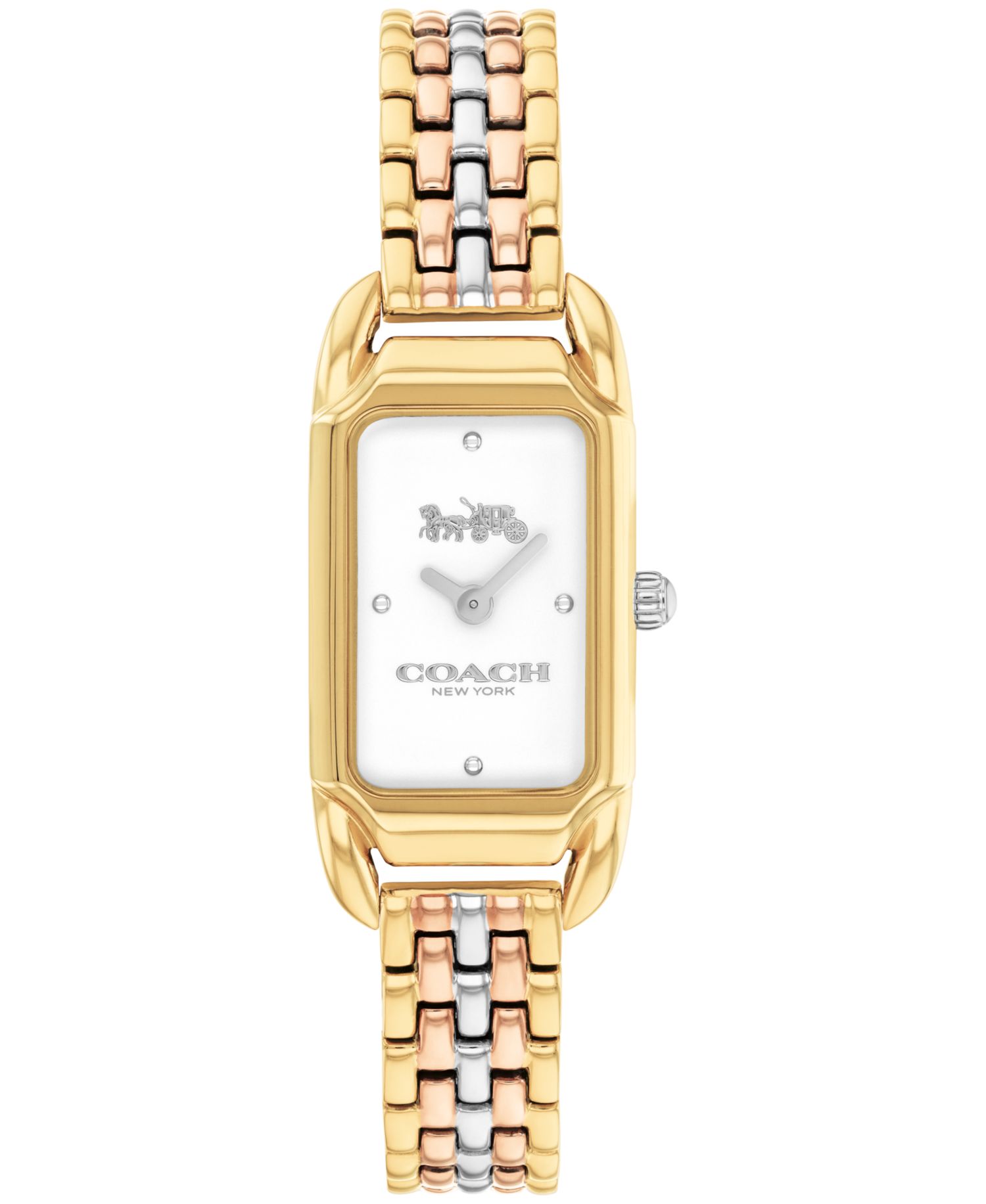 Women's Cadie Tri-Tone Stainless Steel Bracelet Watch, 17.5mm