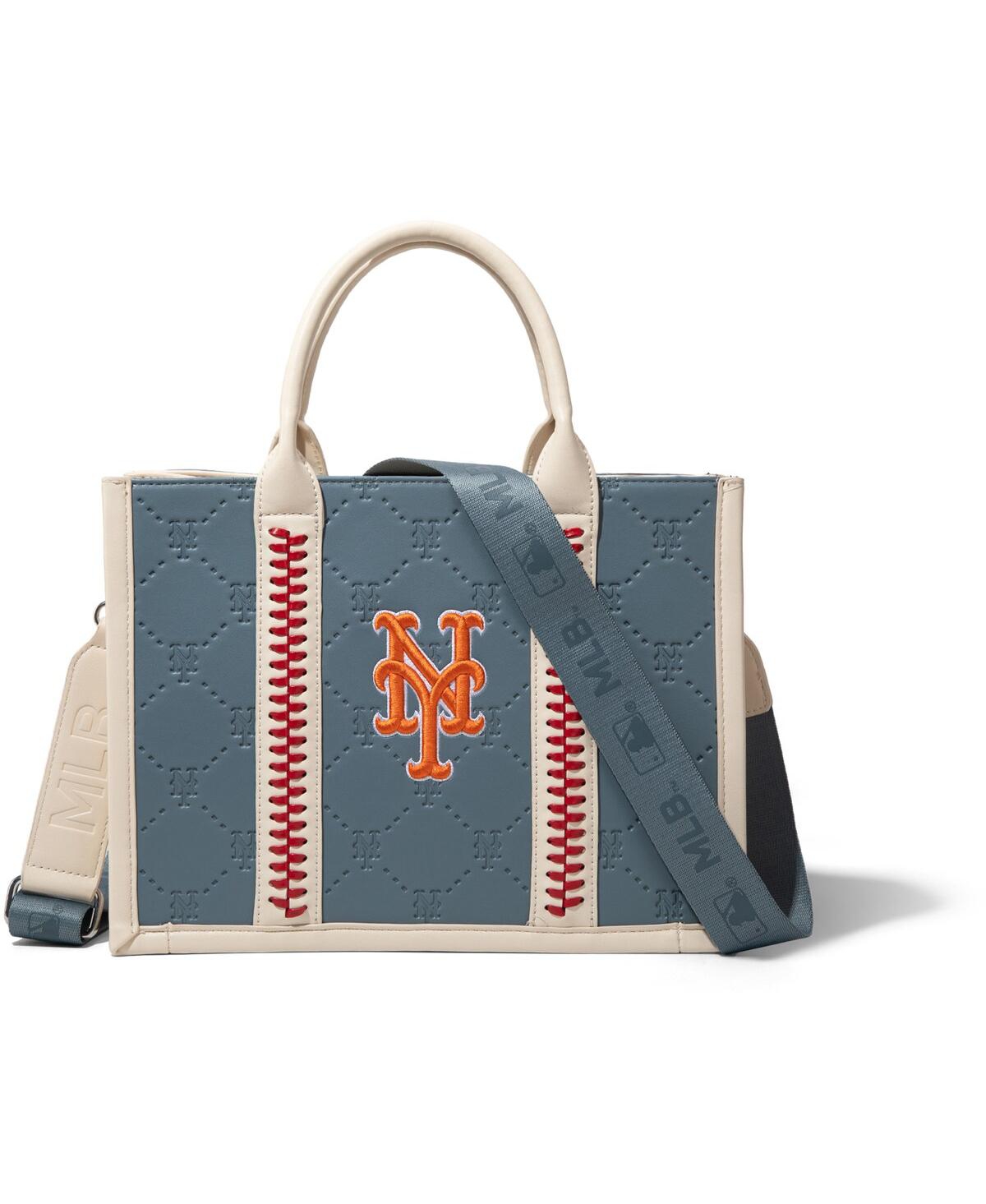 New York Mets Whipstitch Crossbody Tote - Blue